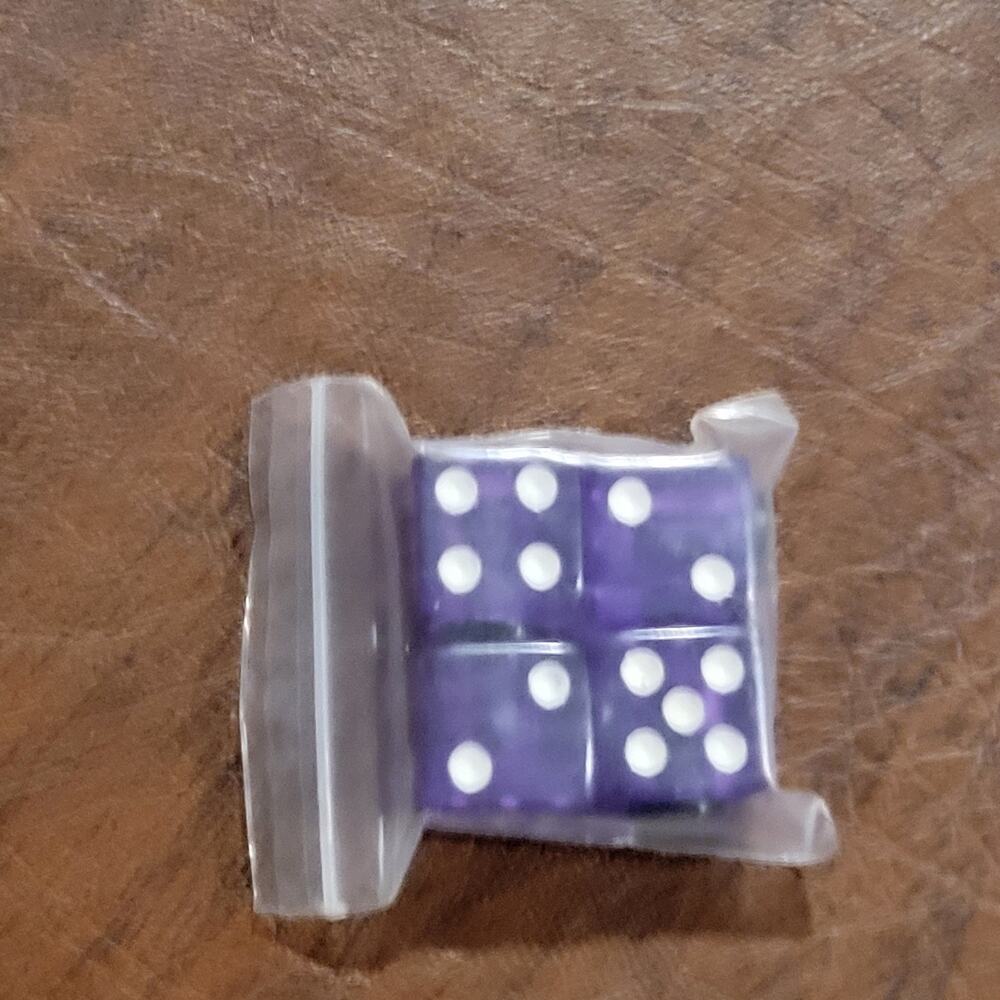 4 pcs Purple White Dice Valve Plastic stem caps Tire/Wheel